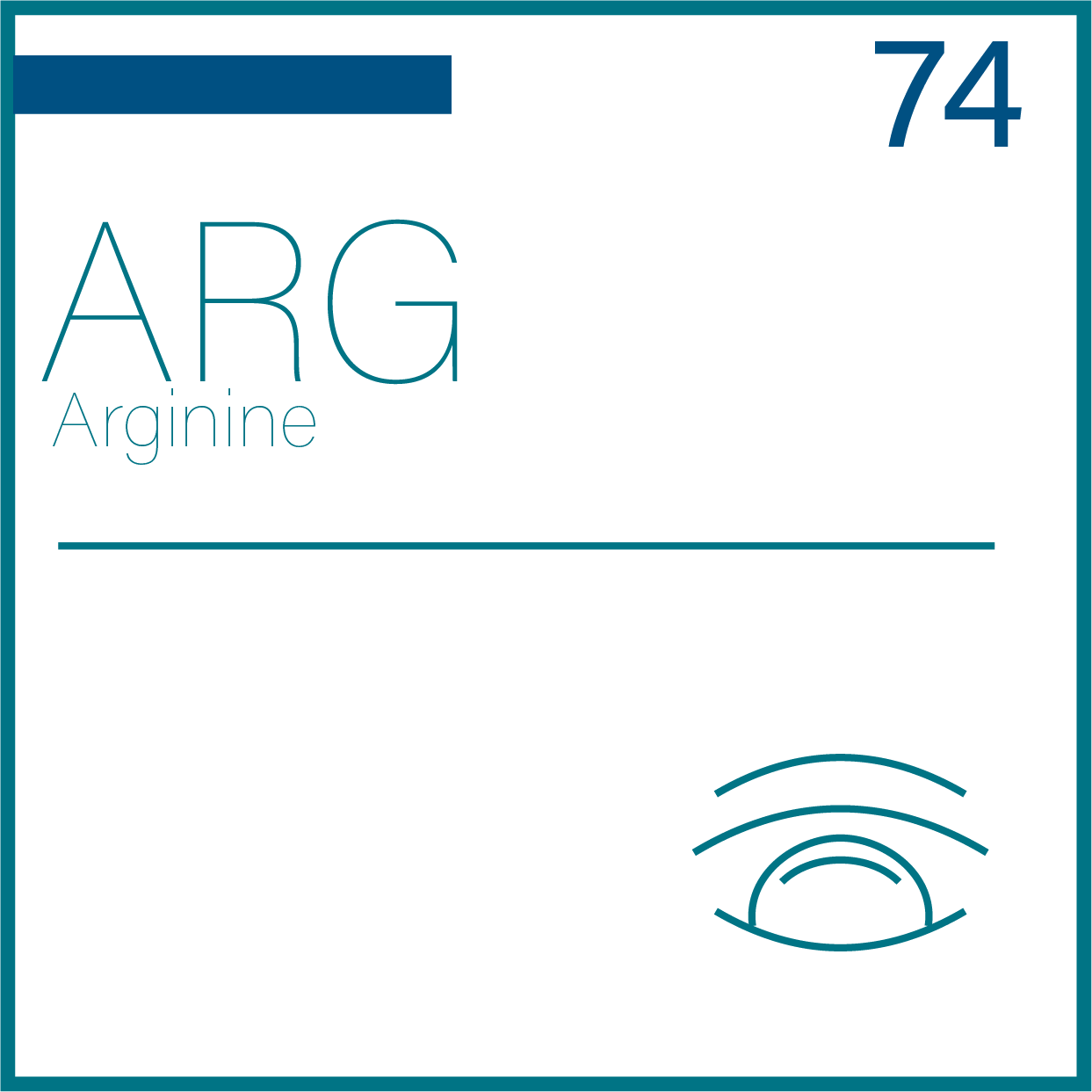 L-Arginine periodic table icon