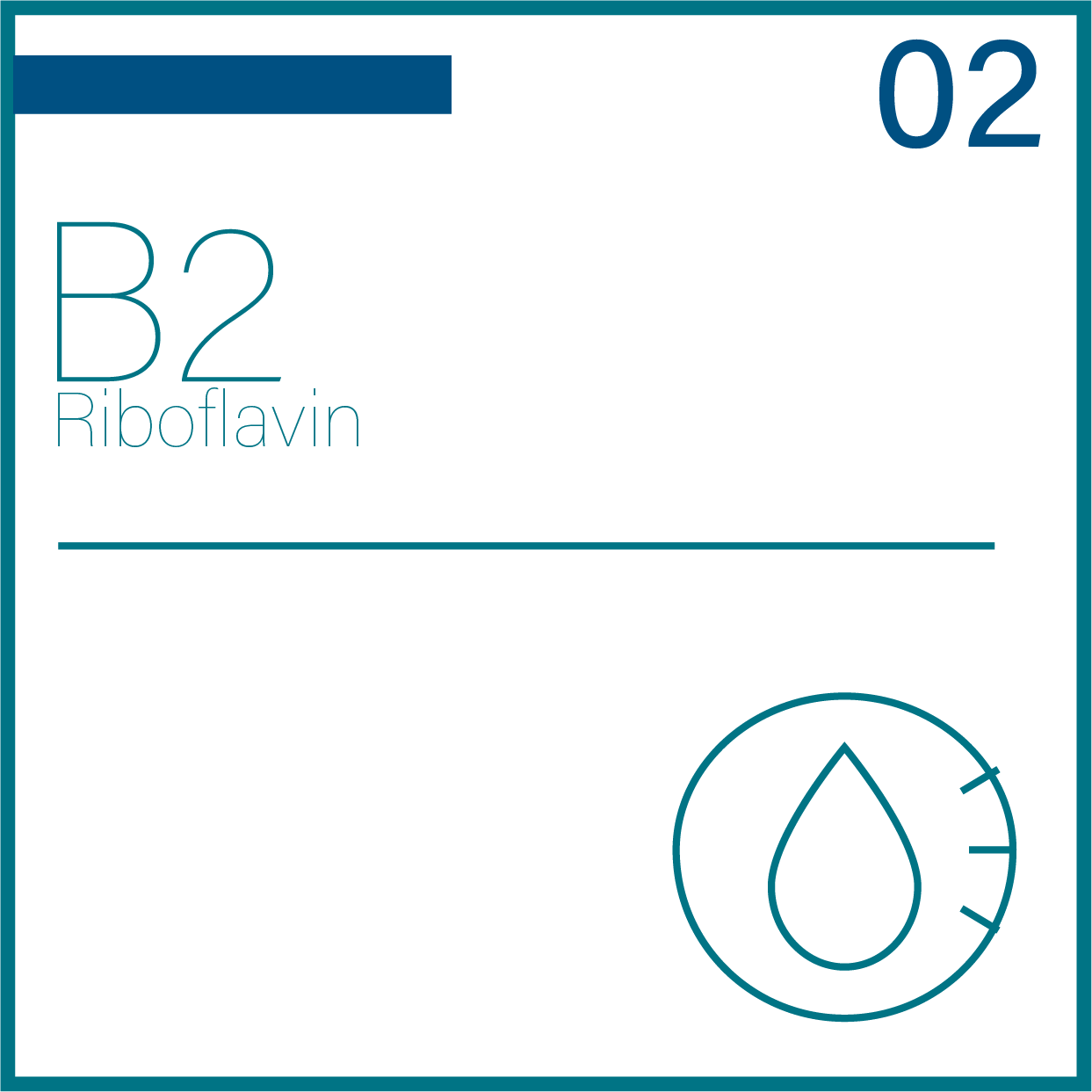 Vitamin B2 (Riboflavin) periodic table icon