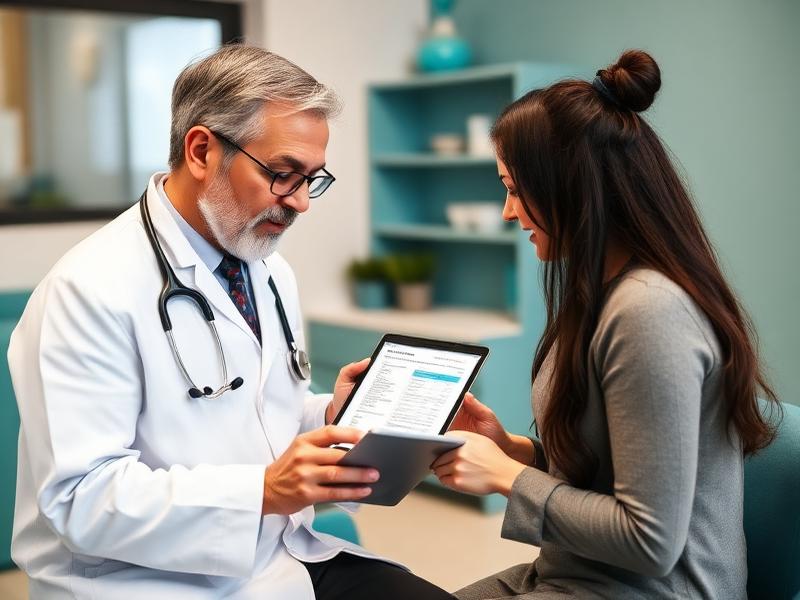 Patient receiving physician-supervised weight loss treatment